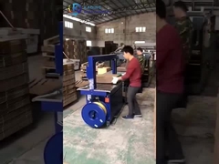 नालीदार कार्डबोर्ड और डिब्बों के लिए अर्ध ऑटो पीपी स्ट्रैपिंग मशीन