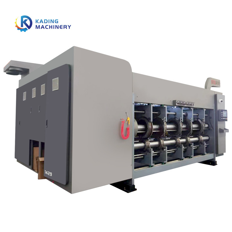 स्लॉटिंग डाई कटिंग पिज्जा बॉक्स के लिए स्वचालित नालीदार बॉक्स प्रिंटिंग मशीन